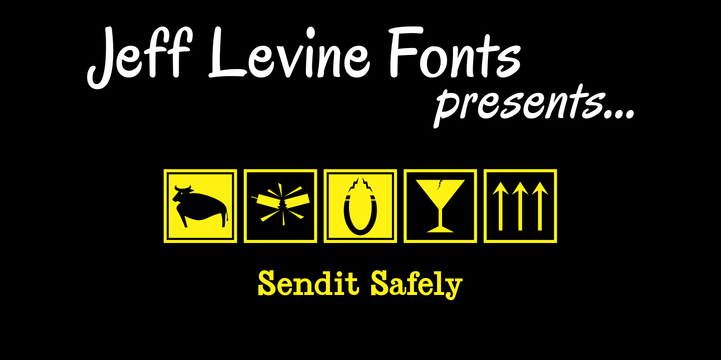 Sendit Safely Font Poster #1