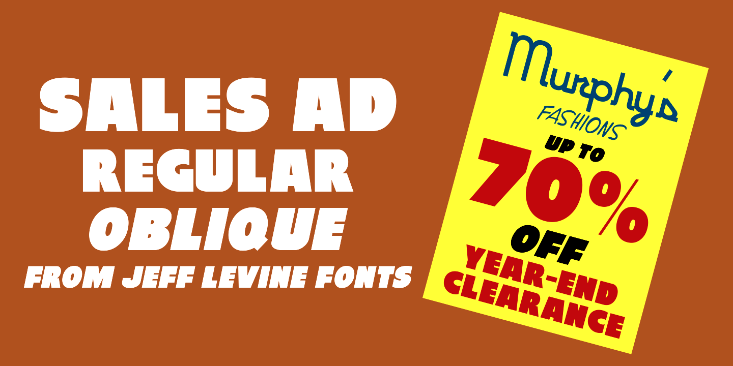 Sales Ad Font Poster #1