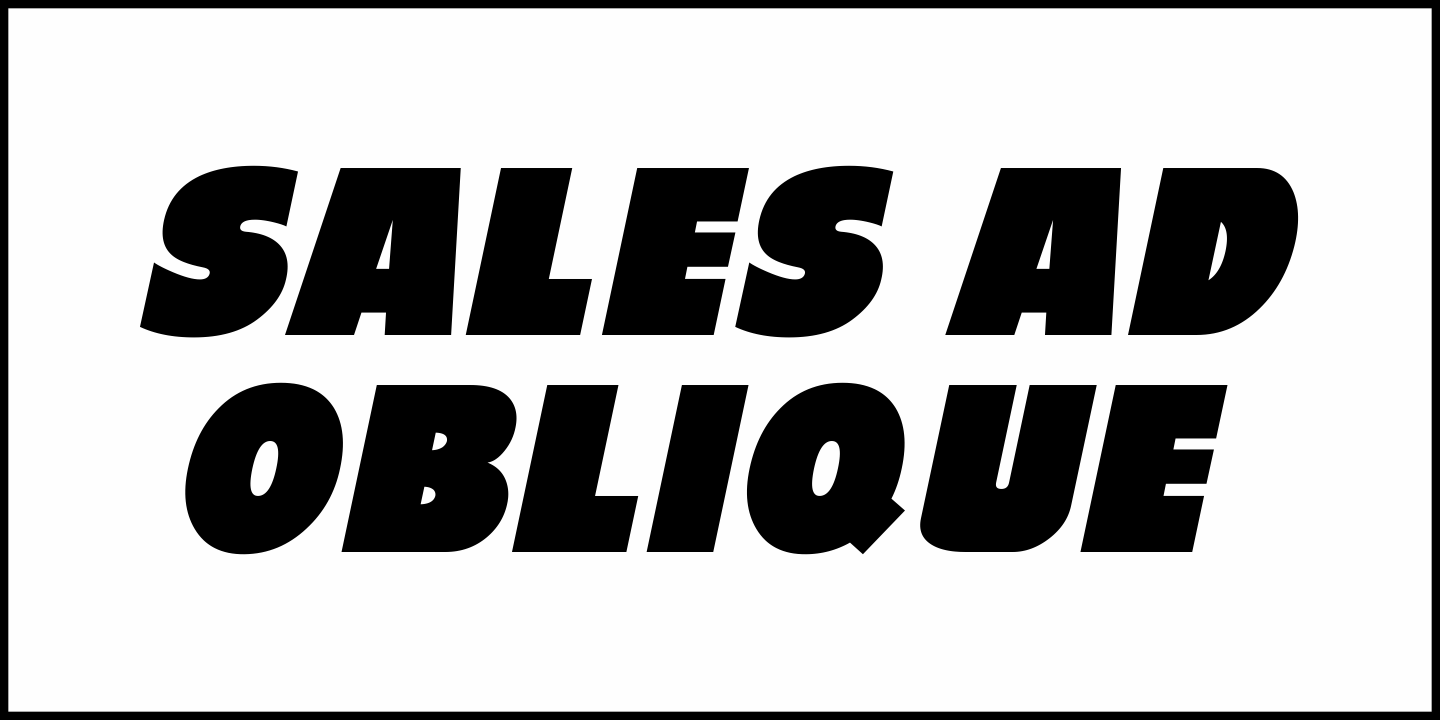 Sales Ad Font Poster #1