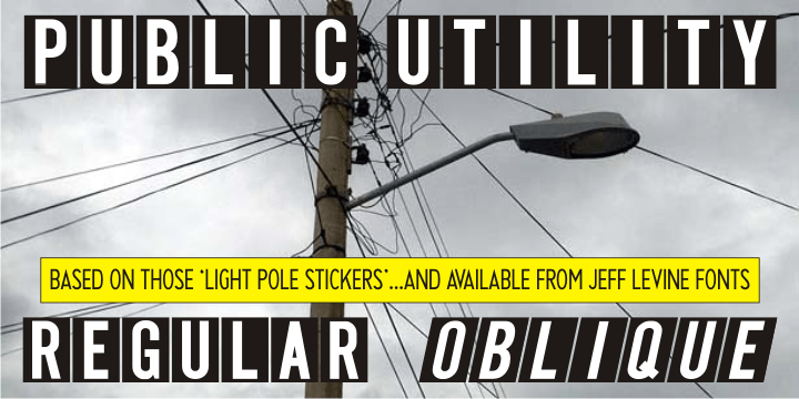 Public Utility Font Poster #1