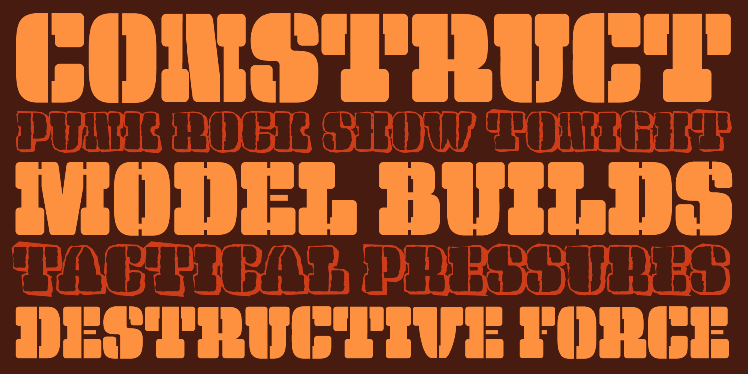 Prinkle Stencil Font Poster #1