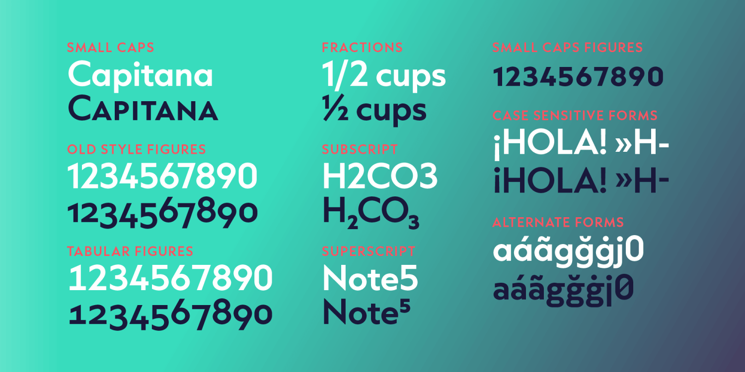Capitana Font Poster #1