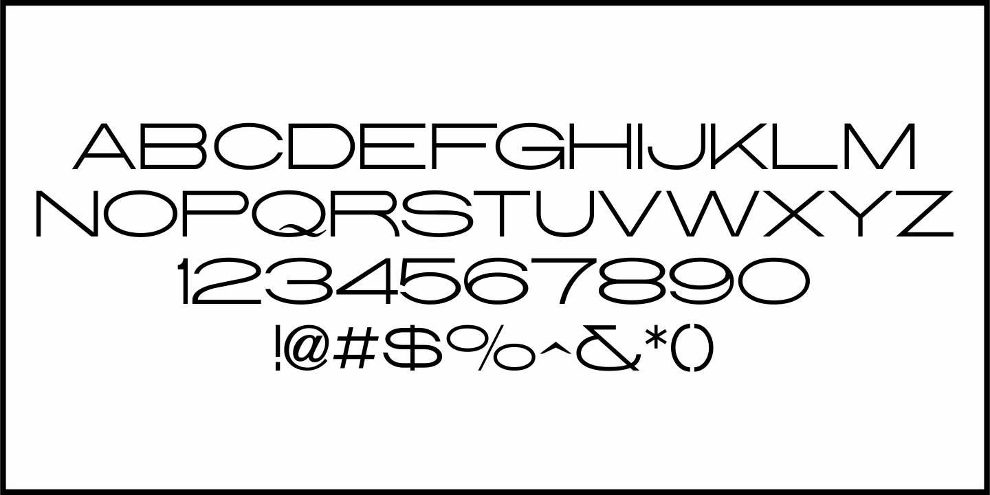Headline Sans Wide Font Poster #1