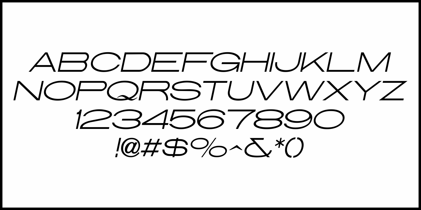 Headline Sans Wide Font Poster #1