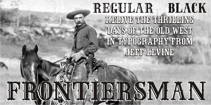 Frontiersman Font Family Poster