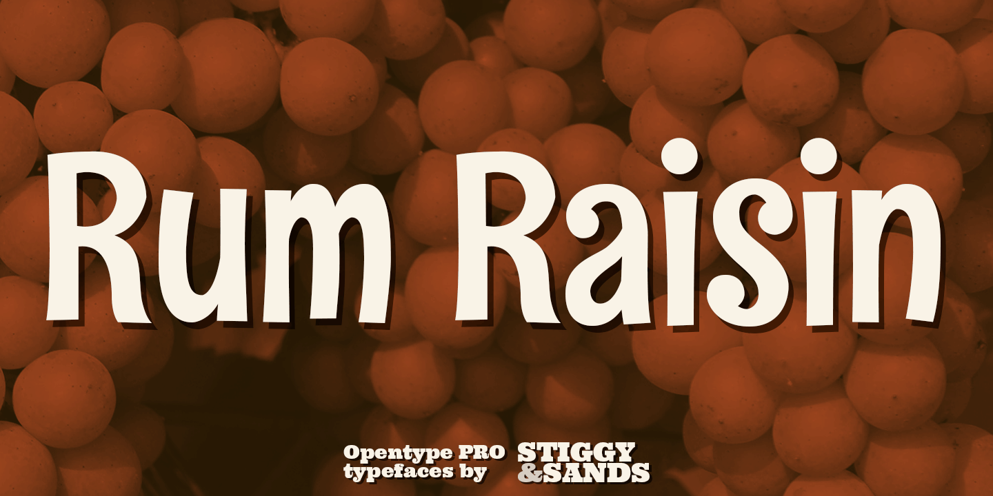 Rum Raisin Pro Font Family