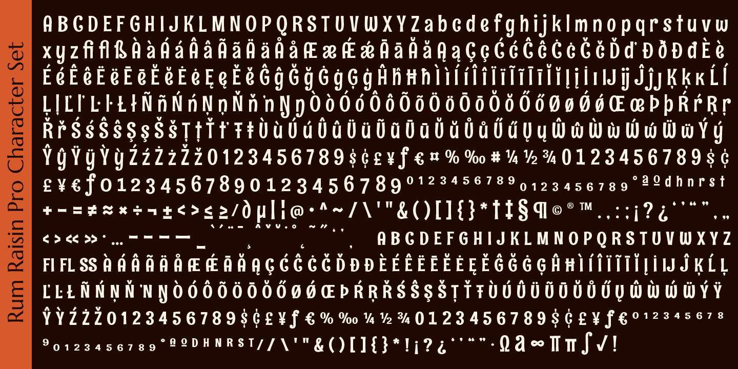 Rum Raisin Pro Font Family - Poster #5