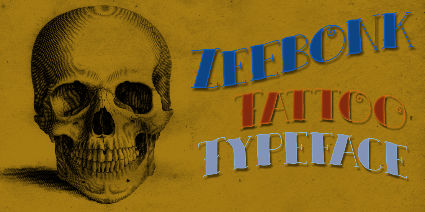Zeebonk Font Poster #1