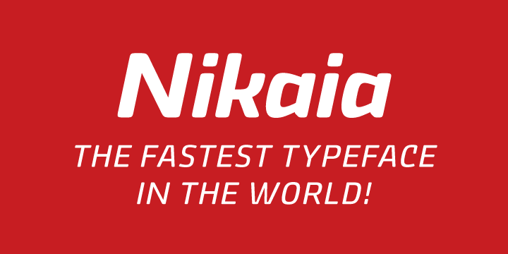 Nikaia Script Font Poster #1