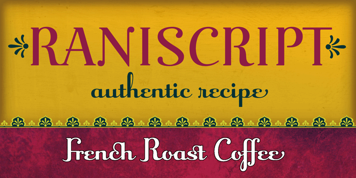 Raniscript Font Poster #1