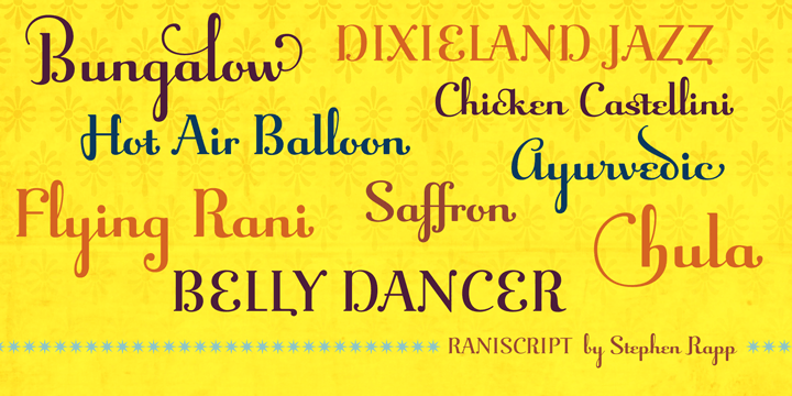 Raniscript Font Poster #1