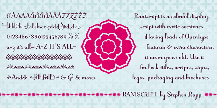 Raniscript Font Poster #1