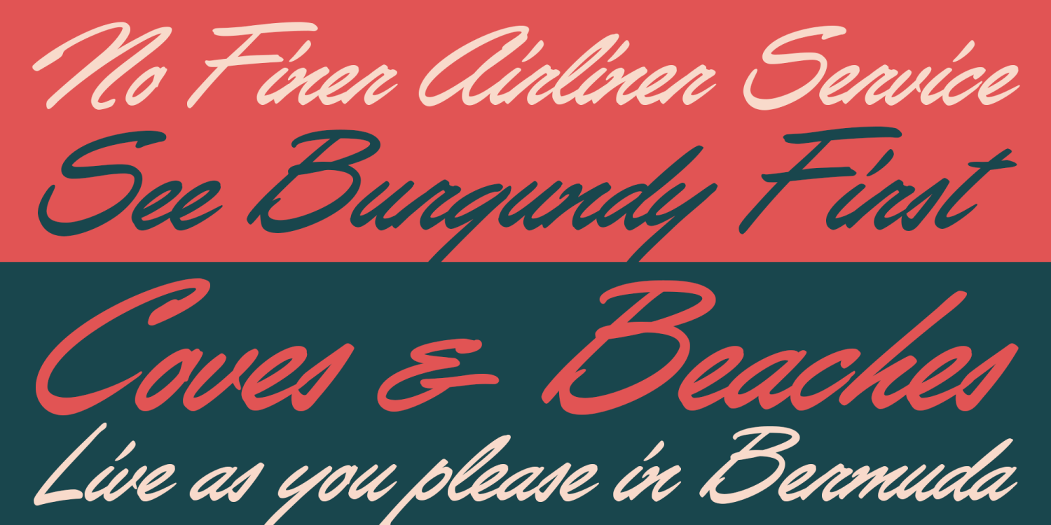 Bender Script Font Poster #1