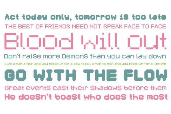 YWFT Selek Light Font Poster #1