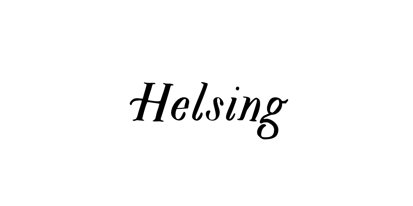 Helsing Font Poster #1
