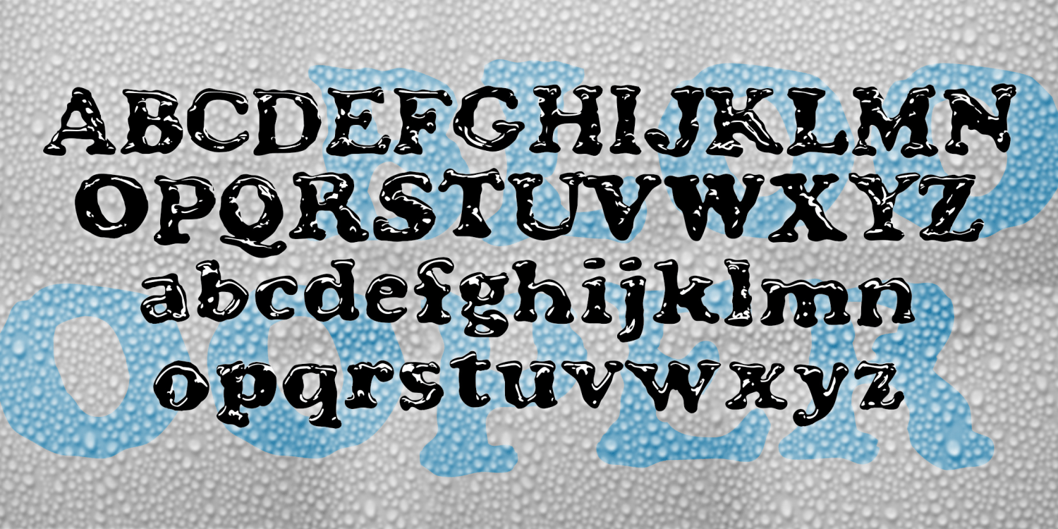 Blooper Font Family Poster