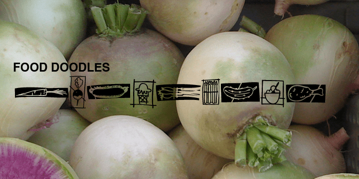 Food Doodles Font Poster #1