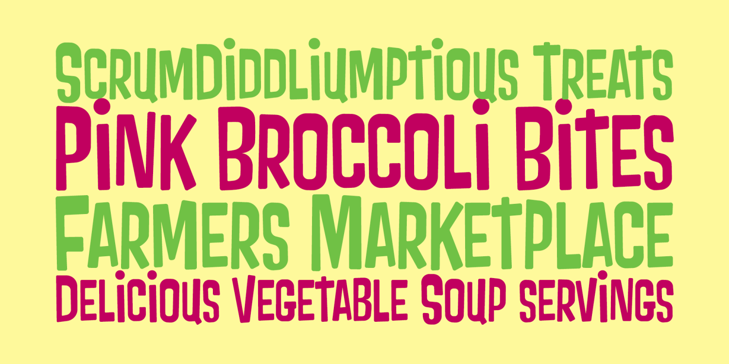 Pink Broccoli PB Font Family