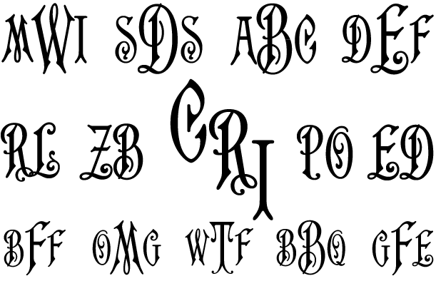Carson Monogram Font Poster #1