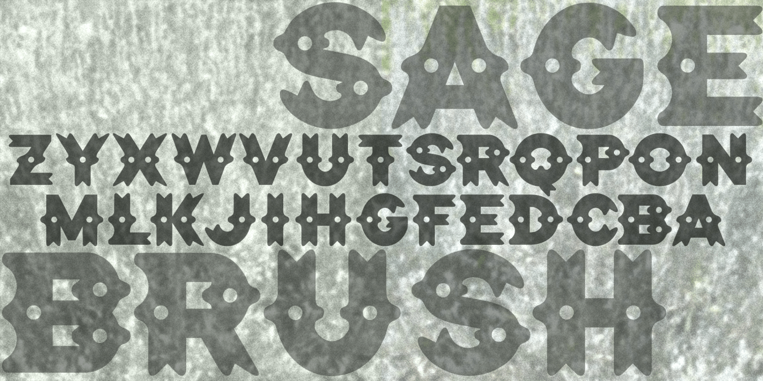 Sagebrush Font Family Poster