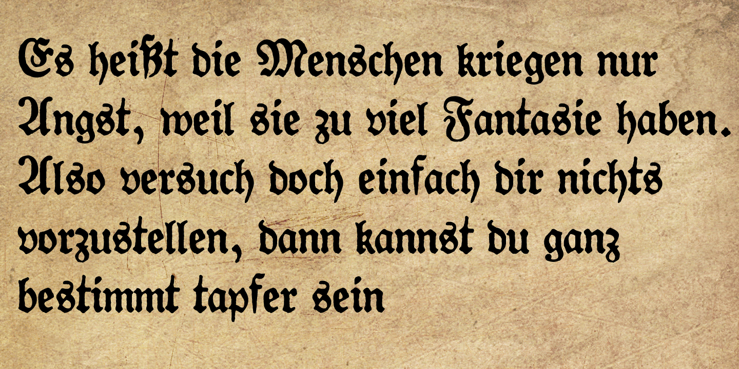 Gotyk Nr7 Font Poster #1
