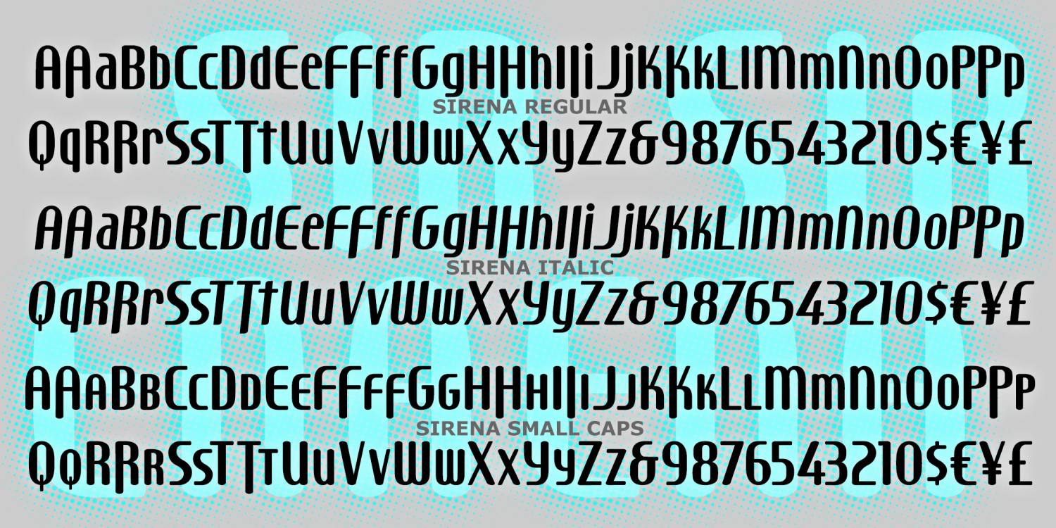 Sirena Font Family Poster