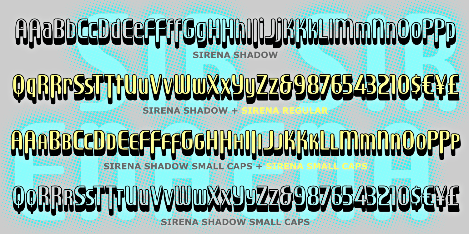 Sirena Font Poster #2