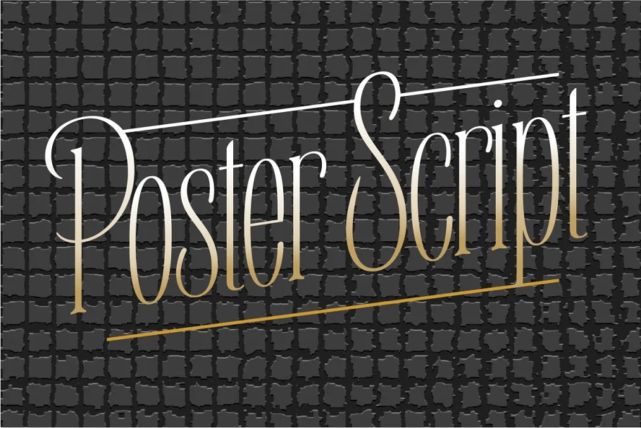 Poster Script Font Poster #1