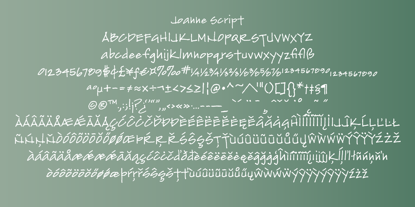 Joanne Script Font Poster #1