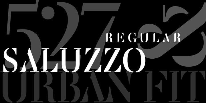 Saluzzo Font Poster #1