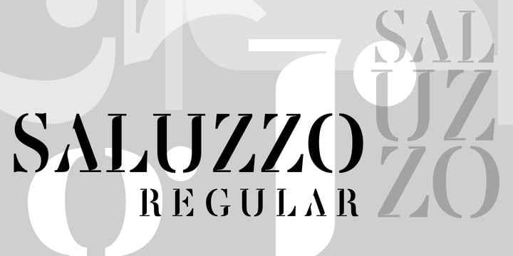Saluzzo Font Poster #1