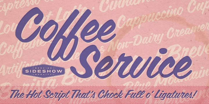 Coffee Service Font Poster #1