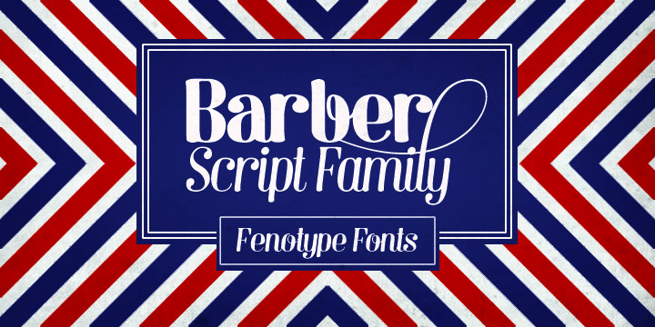 Barber Font Family Poster