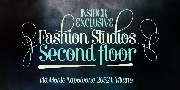 Barber Font Poster #1