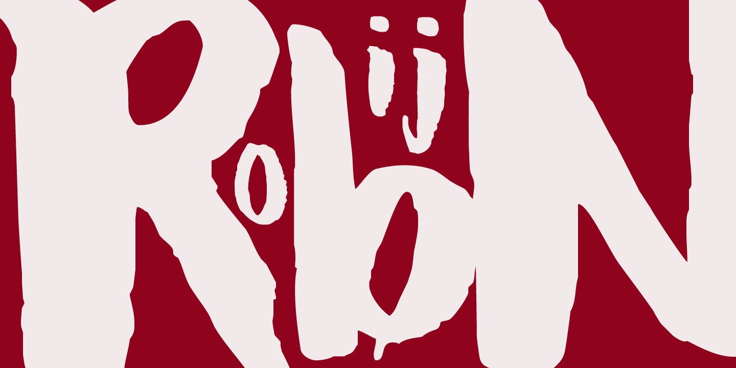 Ruby Red Font Poster #1
