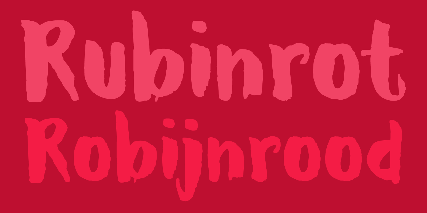 Ruby Red Font Poster #1