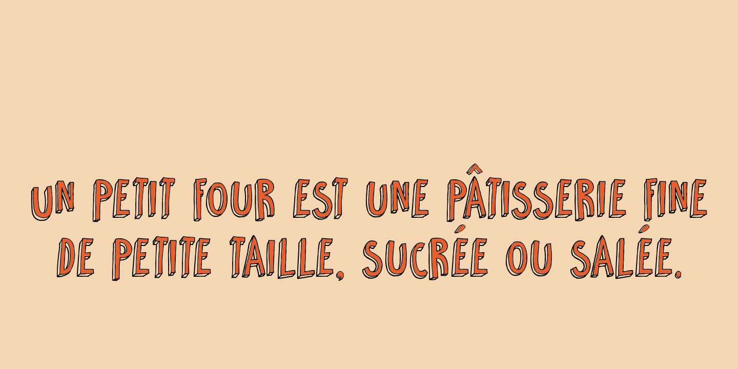 Petit Four Font Poster #1