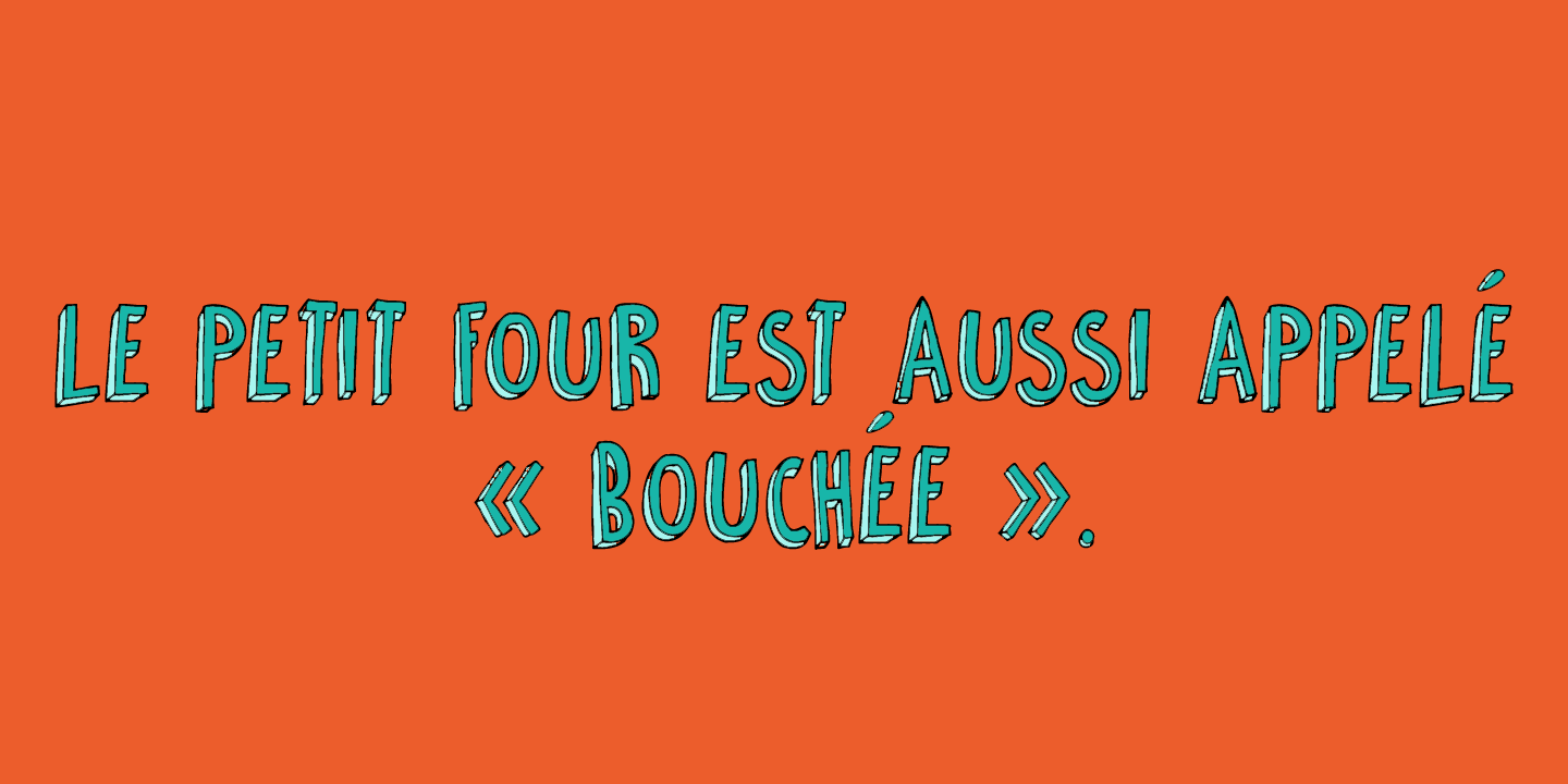 Petit Four Font Poster #1