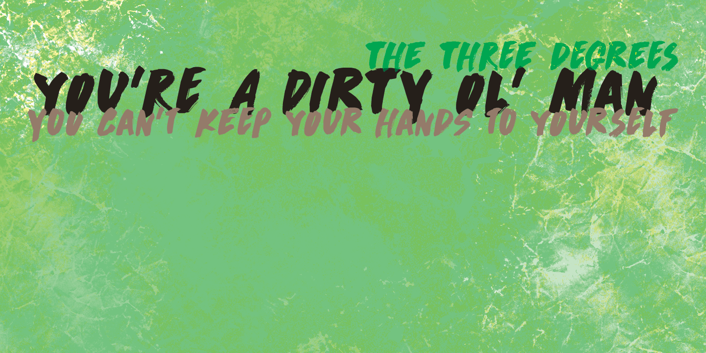 Dirrrty Font Poster #1