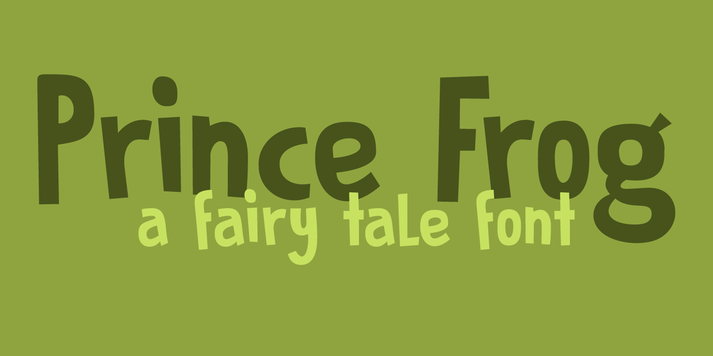 Prince Frog Font Poster #1