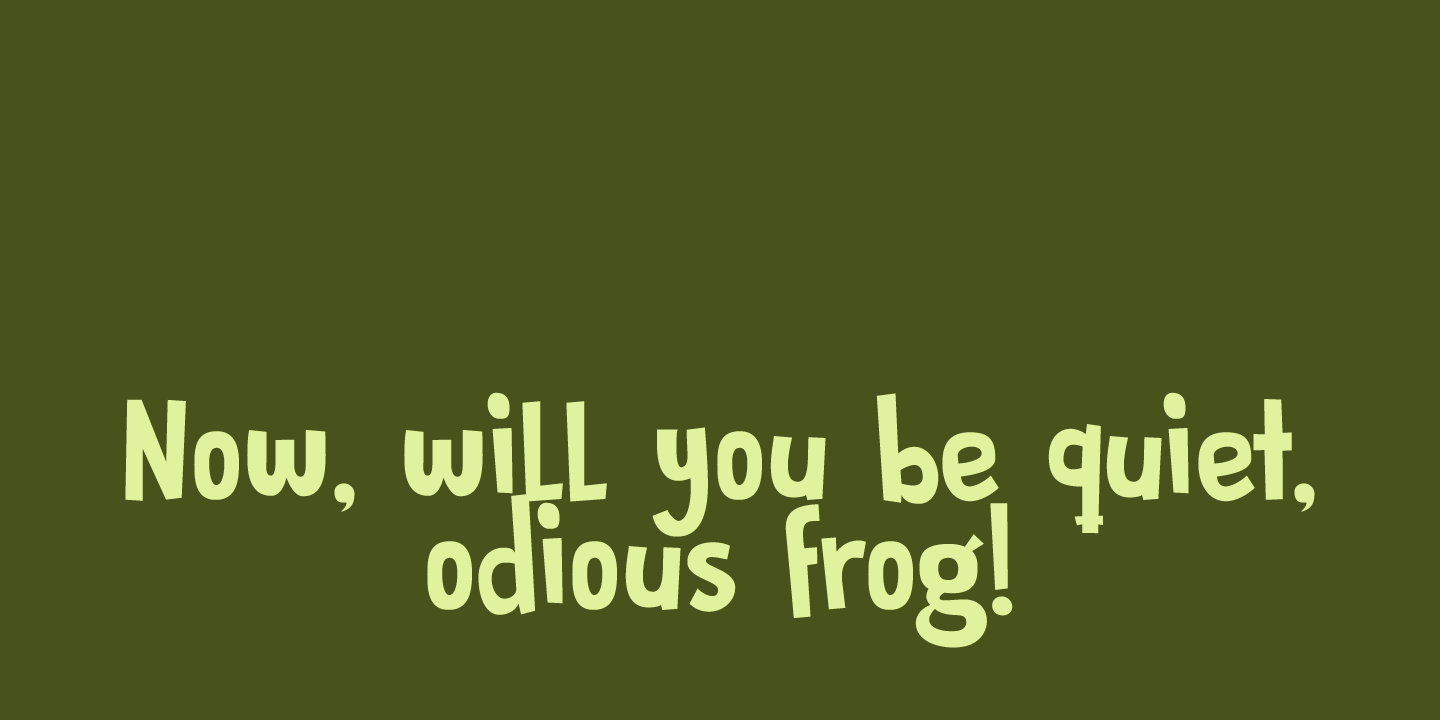 Prince Frog Font Poster #1