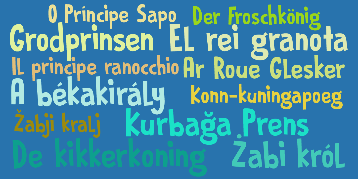 Prince Frog Font Poster #1