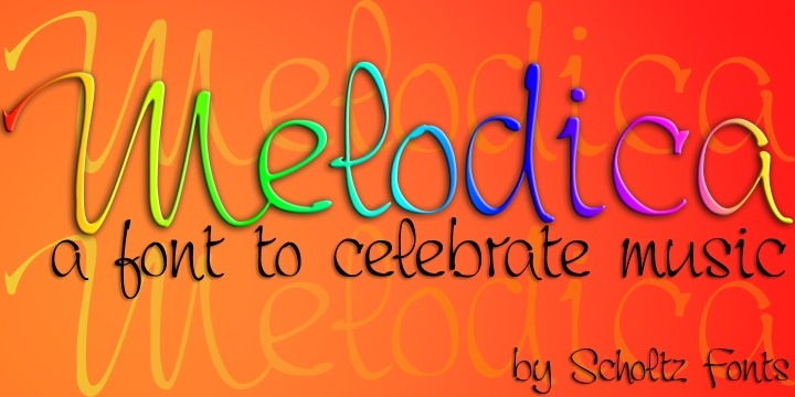 Melodica Font Poster #1