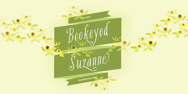 Bookeyed Suzanne Font Poster #1