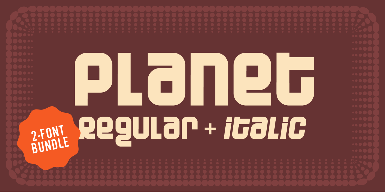 Planet Ultra Bundle Font Poster #1