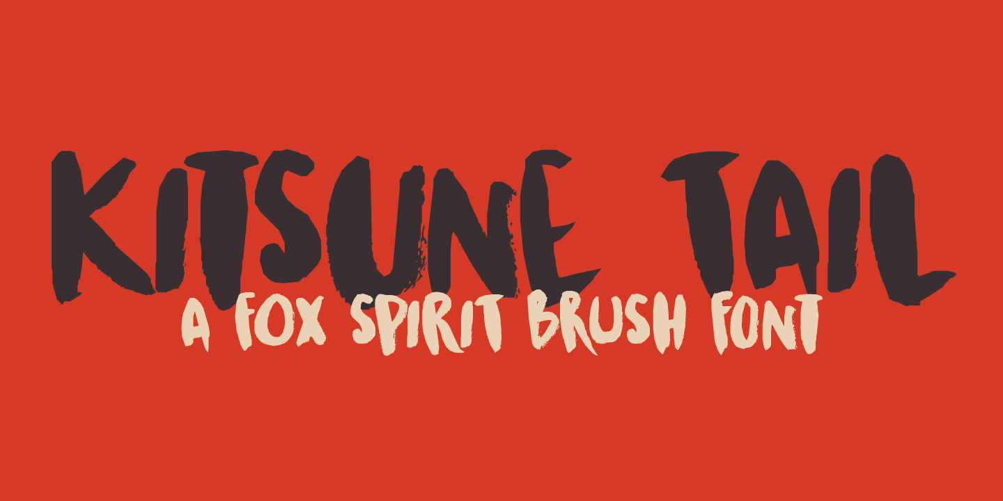Kitsune Tail Font Poster #1