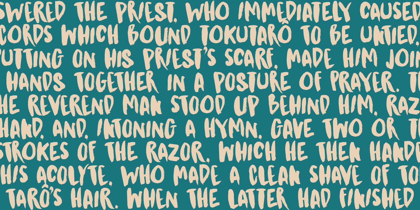 Kitsune Tail Font Poster #1