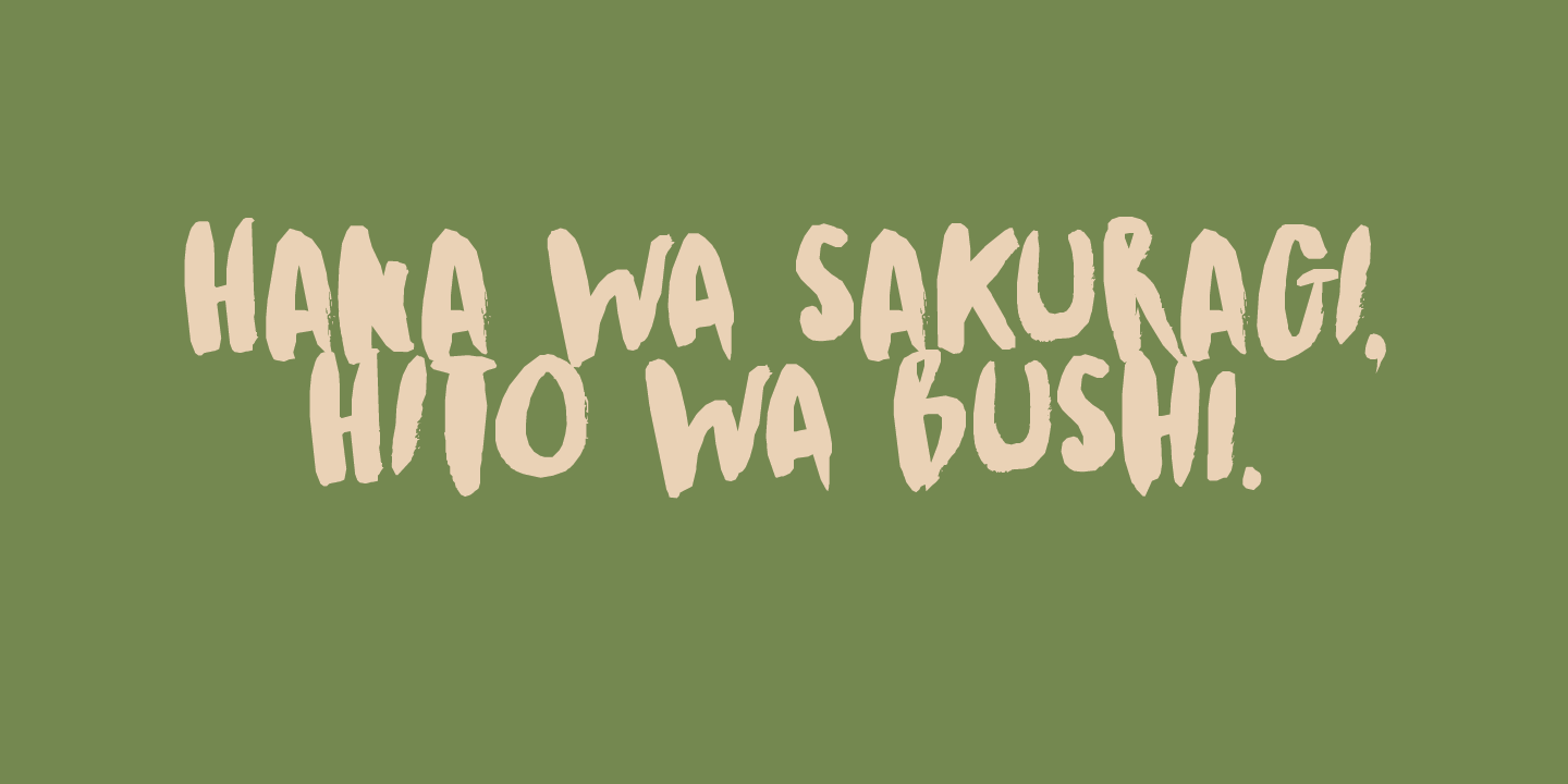Kitsune Tail Font Poster #1
