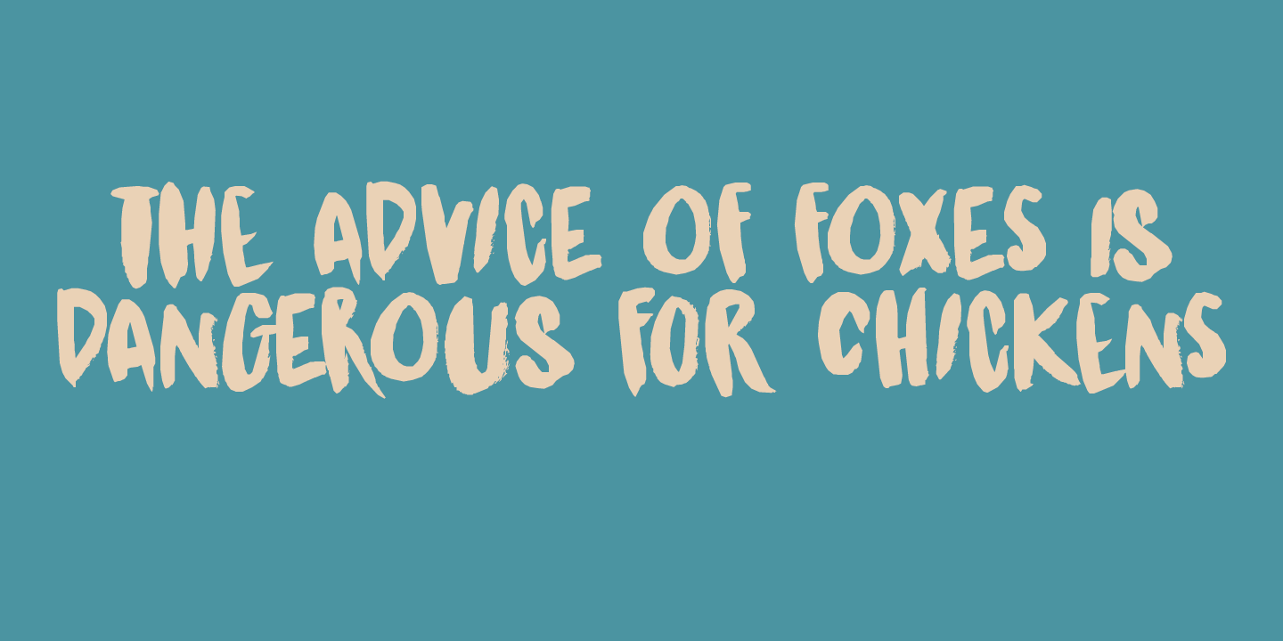 Kitsune Tail Font Poster #1