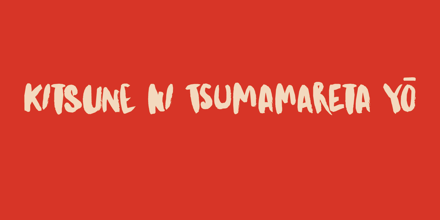Kitsune Tail Font Poster #1